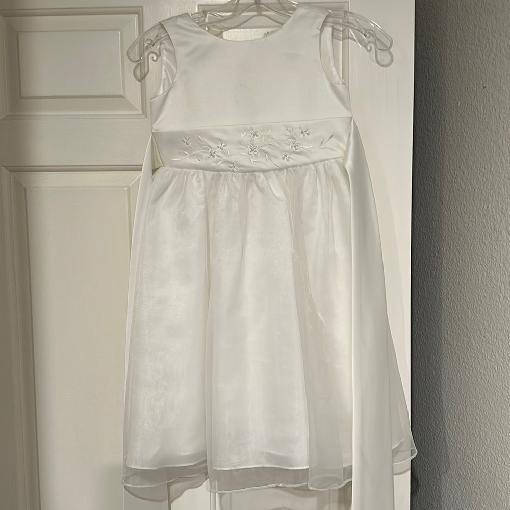Girls Ivory Party Dress